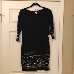 Black bodycon dress